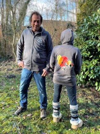Zwergenhoodie mit Reißverschluss - Guaranapflanze