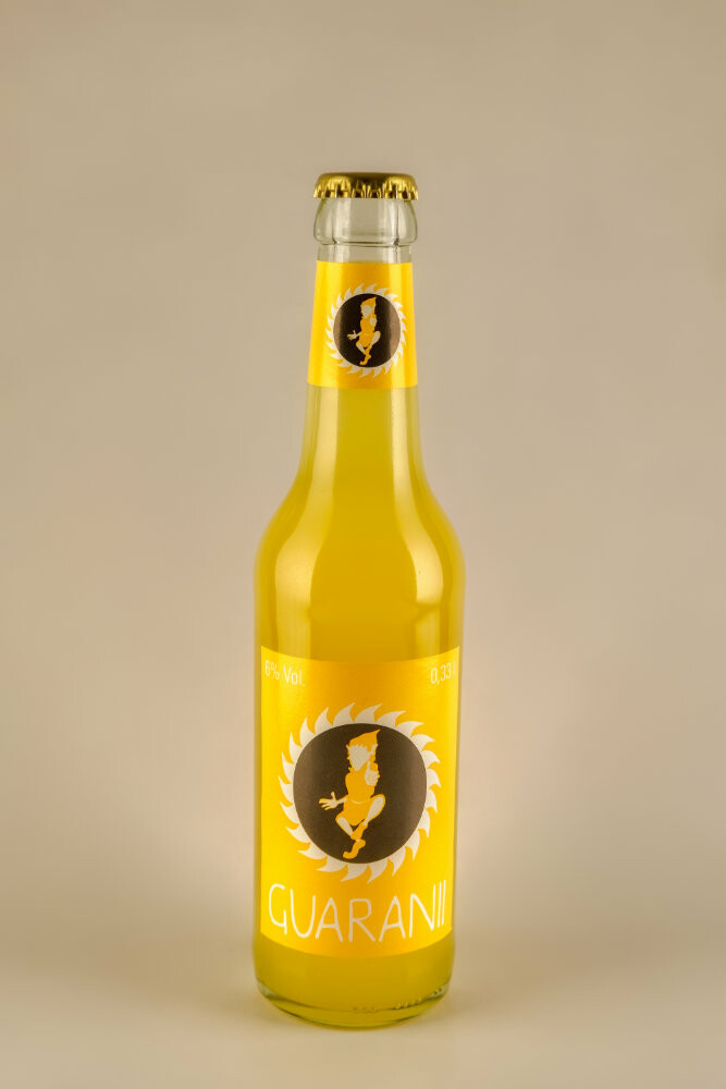 GUARANII Der kleine Gelbe – Weißwein mit Orange Passionsfrucht und Guarana, 0,275L Flasche